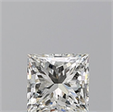 Natural Diamond 0.60 Carats, Princess with  Cut, I Color, VS1 Clarity and Certified by GIA