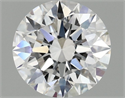 Lab Grown Diamond 1.10 Carats, Round with Ideal Cut, D Color, VVS2 Clarity and Certified by IGI