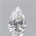 Natural Diamond 0.51 Carats, Pear with  Cut, E Color, VS2 Clarity and Certified by GIA