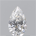 Natural Diamond 0.51 Carats, Pear with  Cut, E Color, VS2 Clarity and Certified by GIA