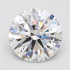 Picture of Lab Grown Diamond 4.09 Carats, Round with Ideal Cut, F Color, IF Clarity and Certified by IGI