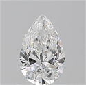 Natural Diamond 0.70 Carats, Pear with  Cut, E Color, SI1 Clarity and Certified by GIA