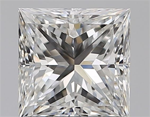 Picture of Natural Diamond 1.05 Carats, Princess with  Cut, F Color, VS1 Clarity and Certified by GIA