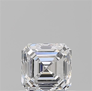 Picture of Natural Diamond 0.65 Carats, Asscher with  Cut, D Color, VS1 Clarity and Certified by GIA