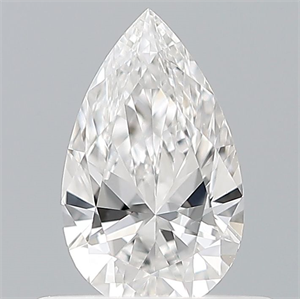 Picture of Natural Diamond 0.41 Carats, Pear with  Cut, E Color, VVS1 Clarity and Certified by GIA