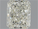 Natural Diamond 0.90 Carats, Radiant with  Cut, I Color, SI2 Clarity and Certified by HRD