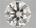 Natural Diamond 4.21 Carats, Round with Very Good Cut, K Color, SI2 Clarity and Certified by GIA