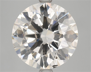Picture of Natural Diamond 4.21 Carats, Round with Very Good Cut, K Color, SI2 Clarity and Certified by GIA