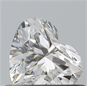 Natural Diamond 0.42 Carats, Heart with  Cut, G Color, VVS1 Clarity and Certified by GIA