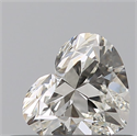 Natural Diamond 0.50 Carats, Heart with  Cut, J Color, VVS1 Clarity and Certified by GIA