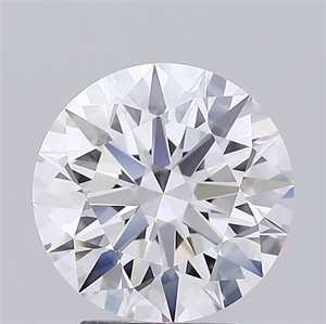 Picture of Lab Grown Diamond 3.65 Carats, Round with Excellent Cut, D Color, VVS2 Clarity and Certified by GIA