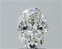 Natural Diamond 1.20 Carats, Oval with  Cut, I Color, SI2 Clarity and Certified by GIA