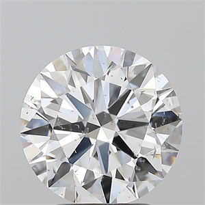 Picture of Natural Diamond 3.01 Carats, Round with Excellent Cut, D Color, SI2 Clarity and Certified by GIA