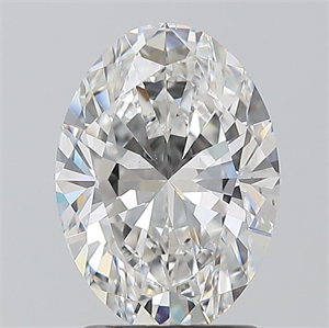 Picture of Natural Diamond 1.70 Carats, Oval with  Cut, E Color, VS2 Clarity and Certified by GIA