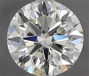 Picture of Natural Diamond 1.00 Carats, Round with Excellent Cut, E Color, VS2 Clarity and Certified by IGI