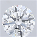 Del inventario de diamantes de laboratorio, 8.10 quilates, Redondo , Color F, claridad VVS2 y certificado IGI