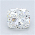 Natural Diamond 1.51 Carats, Cushion with  Cut, F Color, VS2 Clarity and Certified by GIA
