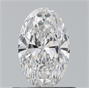 Natural Diamond 0.60 Carats, Oval with  Cut, E Color, VS1 Clarity and Certified by GIA
