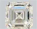Natural Diamond 1.05 Carats, Asscher with  Cut, K Color, IF Clarity and Certified by IGI