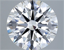 Lab Grown Diamond 4.02 Carats, Round with Excellent Cut, F Color, VS1 Clarity and Certified by GIA