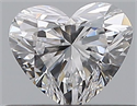 Natural Diamond 0.36 Carats, Heart with  Cut, D Color, VS2 Clarity and Certified by GIA