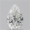 Diamante Natural 0.70 quilates, De pera , Color F, claridad VVS2 y certificado GIA