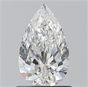 Natural Diamond 0.90 Carats, Pear with  Cut, E Color, VS1 Clarity and Certified by GIA