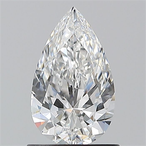 Picture of Natural Diamond 0.90 Carats, Pear with  Cut, E Color, VS1 Clarity and Certified by GIA
