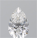 Diamante Natural 0.55 quilates, De pera , Color E, claridad VVS2 y certificado GIA