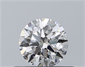 Natural Diamond 0.40 Carats, Round with Excellent Cut, H Color, IF Clarity and Certified by GIA