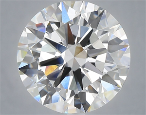 Picture of Lab Grown Diamond 6.05 Carats, Round with Excellent Cut, E Color, VVS2 Clarity and Certified by IGI