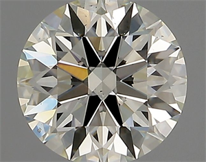 Picture of Natural Diamond 0.74 Carats, Round with Excellent Cut, J Color, VS1 Clarity and Certified by IGI