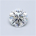 Natural Diamond 0.55 Carats, Round with Excellent Cut, F Color, VS2 Clarity and Certified by GIA