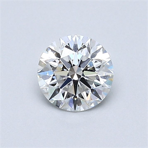 Picture of Natural Diamond 0.55 Carats, Round with Excellent Cut, F Color, VS2 Clarity and Certified by GIA
