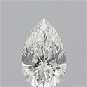 Natural Diamond 0.50 Carats, Pear with  Cut, I Color, VVS1 Clarity and Certified by GIA