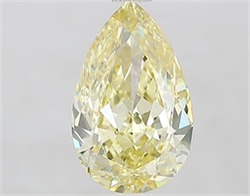 Picture of Lab Grown Diamond 2.01 Carats, Pear with  Cut, Fancy Intense Yellow Color, VS1 Clarity and Certified by IGI