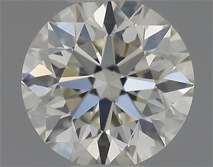Picture of Natural Diamond 0.40 Carats, Round with Excellent Cut, L Color, VVS2 Clarity and Certified by GIA