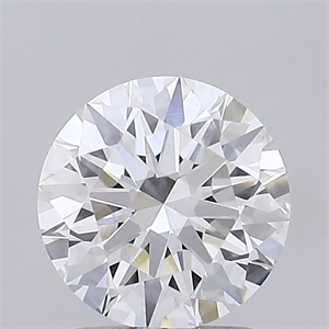 Picture of Lab Grown Diamond 1.58 Carats, Round with Ideal Cut, E Color, VVS2 Clarity and Certified by IGI