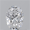 Natural Diamond 0.50 Carats, Oval with  Cut, D Color, VS1 Clarity and Certified by GIA