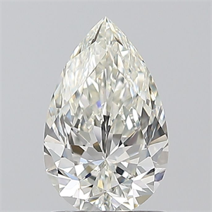 Picture of Natural Diamond 1.03 Carats, Pear with  Cut, H Color, VS1 Clarity and Certified by IGI