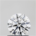 Lab Grown Diamond 1.03 Carats, Round with Ideal Cut, D Color, VVS2 Clarity and Certified by IGI
