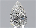Natural Diamond 0.53 Carats, Pear with  Cut, G Color, SI1 Clarity and Certified by GIA