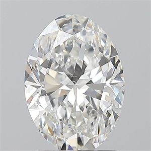 Picture of Natural Diamond 1.50 Carats, Oval with  Cut, G Color, SI2 Clarity and Certified by GIA