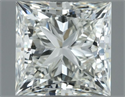 Natural Diamond 1.00 Carats, Princess with  Cut, H Color, VS1 Clarity and Certified by IGI