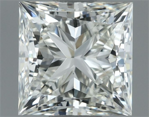 Picture of Natural Diamond 1.00 Carats, Princess with  Cut, H Color, VS1 Clarity and Certified by IGI