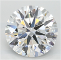 Lab Grown Diamond 3.13 Carats, Round with Excellent Cut, D Color, VVS1 Clarity and Certified by GIA