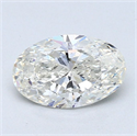 Natural Diamond 1.20 Carats, Oval with  Cut, I Color, SI2 Clarity and Certified by GIA