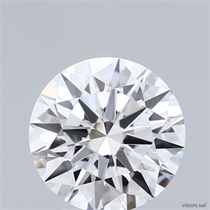 Picture of Lab Grown Diamond 1.05 Carats, Round with Ideal Cut, D Color, VVS2 Clarity and Certified by IGI