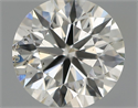 Natural Diamond 0.70 Carats, Round with Excellent Cut, H Color, SI1 Clarity and Certified by IGI