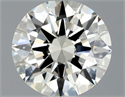 Natural Diamond 0.52 Carats, Round with Excellent Cut, J Color, SI1 Clarity and Certified by GIA